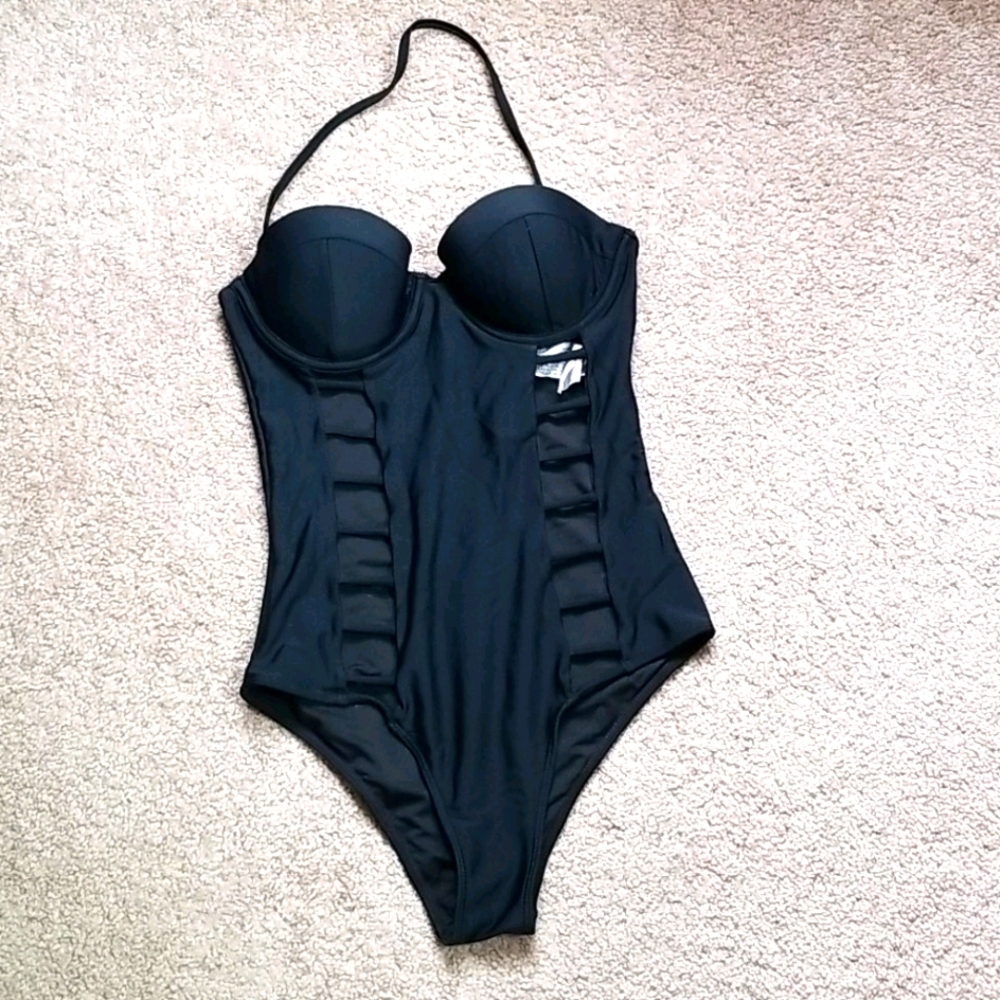 Forever 21- Black, one piece bathing suit
